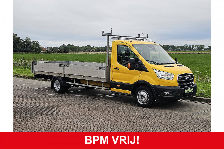 Ford Transit 350 2.0 TDCI L5H1 Open-Laadbak 5 meter! Euro6 Airco Dubbellucht!