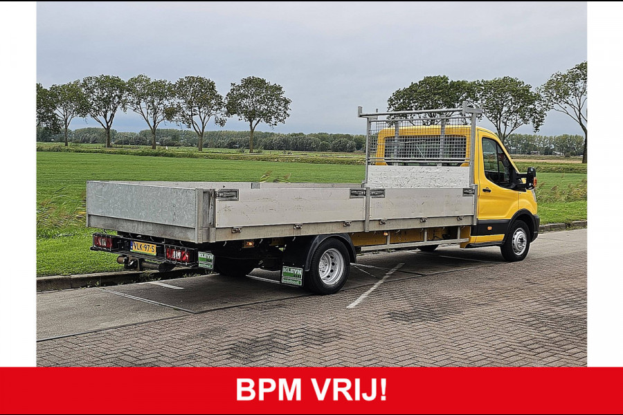 Ford Transit 350 2.0 TDCI L5H1 Open-Laadbak 5 meter! Euro6 Airco Dubbellucht!