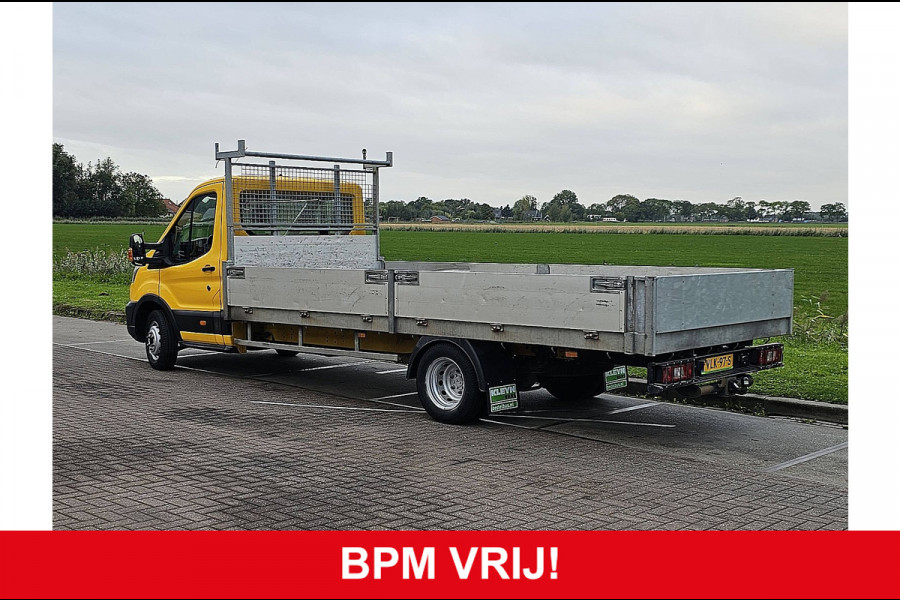Ford Transit 350 2.0 TDCI L5H1 Open-Laadbak 5 meter! Euro6 Airco Dubbellucht!
