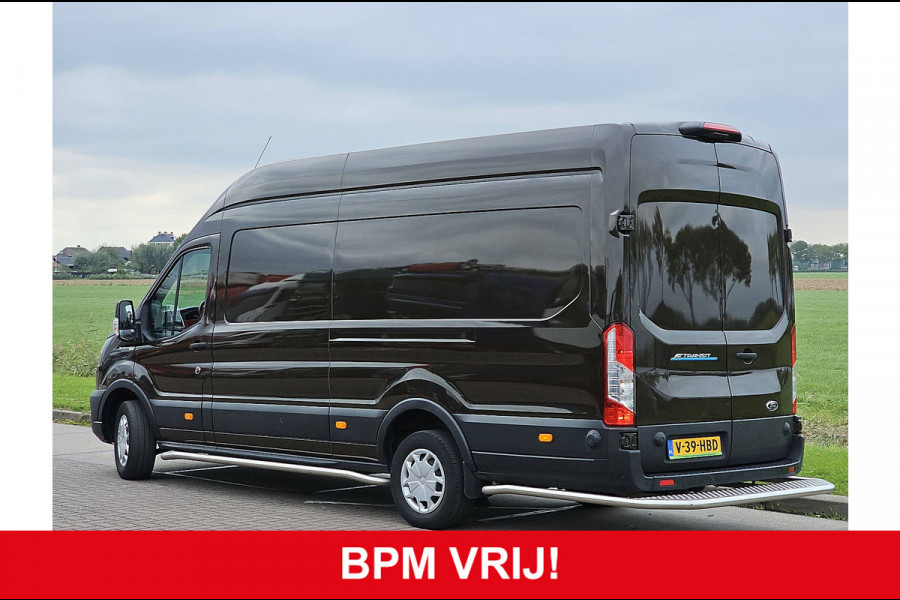 Ford E-Transit 350 L4H3 Trend 68 kWh elektrisch, airco, automaat, navi, camera, side bars, 24 dkm.