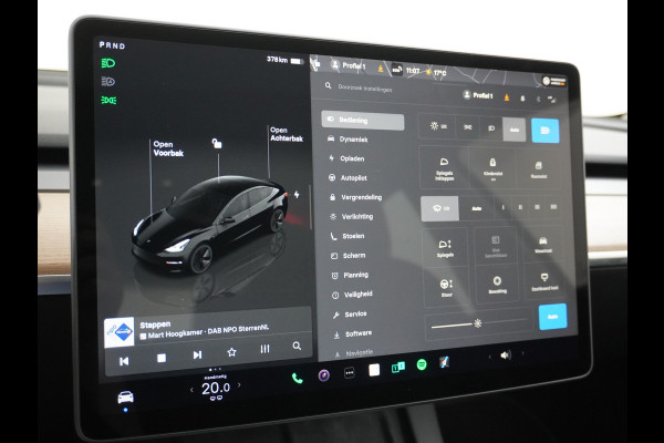 Tesla Model 3 // RWD // Long Range 75kWh Warmtepomp Leder Autopilot Premium Luidspr. FSD-3 Computer Navi Ecc Adap.Cruise Draadloos GSM Laden C Stoel+Stuurverwarming Elek.Achterklep AMD-Ryzen™ Processor Led DAB Spotify 1e Eigenaar Origineel Nederlandse Auto Fabrieksgarantie op Accu en motor tot 13-06-2031 Grootste Actieradius !!