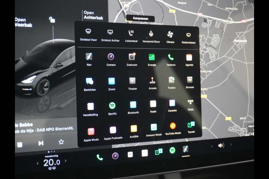 Tesla Model 3 // RWD // Long Range 75kWh Warmtepomp Leder Autopilot Premium Luidspr. FSD-3 Computer Navi Ecc Adap.Cruise Draadloos GSM Laden C Stoel+Stuurverwarming Elek.Achterklep AMD-Ryzen™ Processor Led DAB Spotify 1e Eigenaar Origineel Nederlandse Auto Fabrieksgarantie op Accu en motor tot 13-06-2031 Grootste Actieradius !!