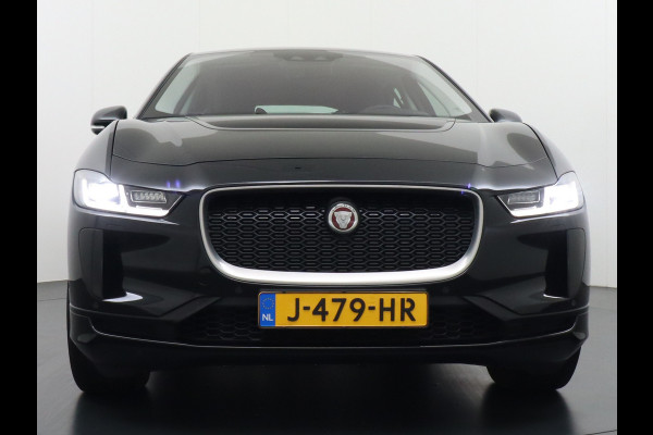 Jaguar I-PACE EV400 400pk SE 90kWh AWD Leer+Elektr. Meridian®-Audio Apple Carplay Android Auto Navi Led-v+a Ecc Camera Cruise Control Keyless Pdc Lmv Led Bordherkenning Elektrische-Achterklep koplampreiniging Lane-Assist App-Connect ECT Voorverwarming/koeling WiFi DigiDash DAB 4WD 1e Eigenaar Origineel Nederlandse Auto € 90.000 nieuw!