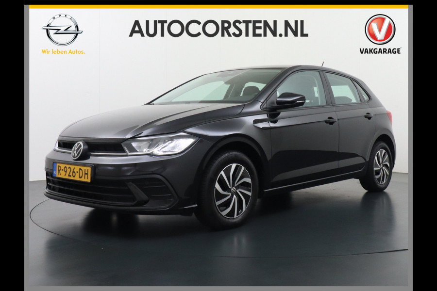 Volkswagen Polo 1.0T 96PK Adaptive Cruise Apple Carplay Android Digital-Cockpit-Pro App-Connect Dual-ECC PDC-a+v Stoel-Verwarmd Navi Life Busine Lane-Assist Isofix Voicecommand DAB Front assist ChroomPack. Lmv 2/3Deelbare a-Bank 1e Eigenaar Origineel Nederlandse Auto EURO6 € 25.430 nieuw!