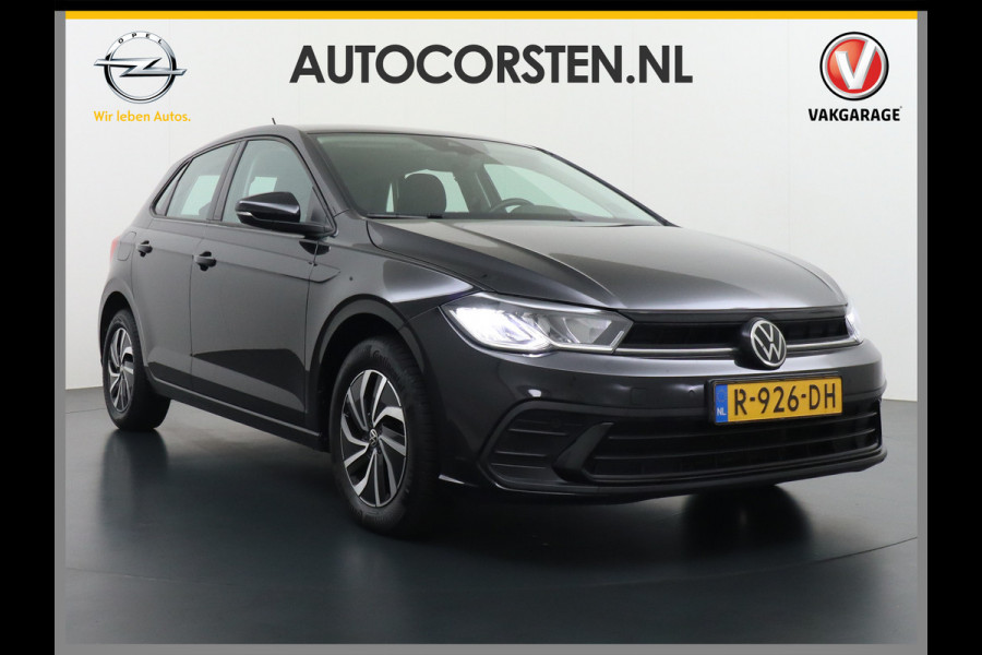 Volkswagen Polo 1.0T 96PK Adaptive Cruise Apple Carplay Android Digital-Cockpit-Pro App-Connect Dual-ECC PDC-a+v Stoel-Verwarmd Navi Life Busine Lane-Assist Isofix Voicecommand DAB Front assist ChroomPack. Lmv 2/3Deelbare a-Bank 1e Eigenaar Origineel Nederlandse Auto EURO6 € 25.430 nieuw!