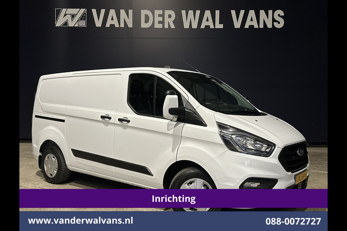 Ford Transit Custom 2.0 TDCI L1H1 inrichting Euro6 Airco | Omvormer | Camera | Apple Carplay | Android Auto | LED 2500kg Trekhaak, Cruisecontrol, Verwarmde Voorruit, Bijrijdersbank, Parkeersensoren