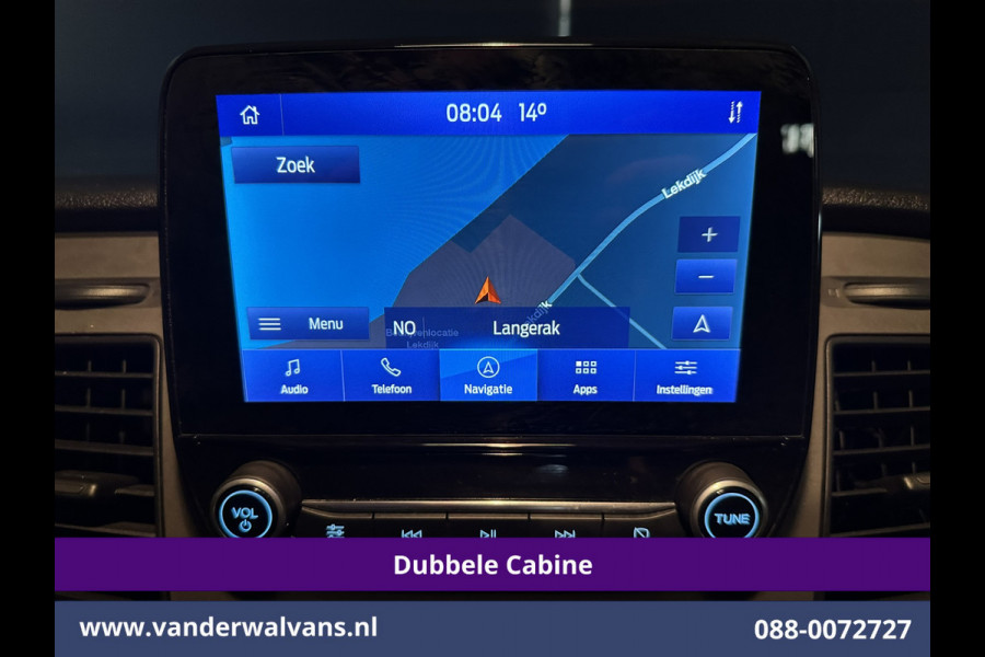 Ford Transit Custom 2.0 TDCI 131pk L2H1 Dubbele Cabine Euro6 Airco | 2x zijdeur | 5-Zits | Navigatie | 2800kg Trekhaak Apple Carplay, Android Auto, LED, Cruisecontrol, Parkeersensoren, Stoelverwarming