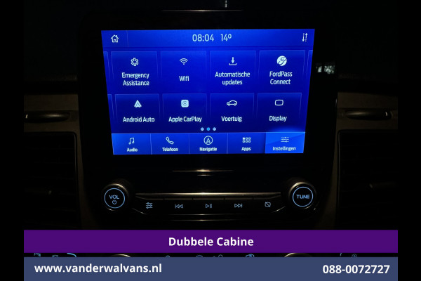 Ford Transit Custom 2.0 TDCI 131pk L2H1 Dubbele Cabine Euro6 Airco | 2x zijdeur | 5-Zits | Navigatie | 2800kg Trekhaak Apple Carplay, Android Auto, LED, Cruisecontrol, Parkeersensoren, Stoelverwarming