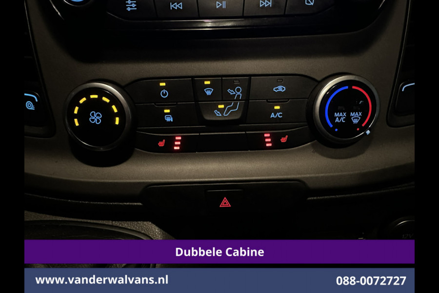 Ford Transit Custom 2.0 TDCI 131pk L2H1 Dubbele Cabine Euro6 Airco | 2x zijdeur | 5-Zits | Navigatie | 2800kg Trekhaak Apple Carplay, Android Auto, LED, Cruisecontrol, Parkeersensoren, Stoelverwarming
