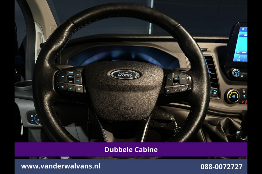 Ford Transit Custom 2.0 TDCI 131pk L2H1 Dubbele Cabine Euro6 Airco | 2x zijdeur | 5-Zits | Navigatie | 2800kg Trekhaak Apple Carplay, Android Auto, LED, Cruisecontrol, Parkeersensoren, Stoelverwarming