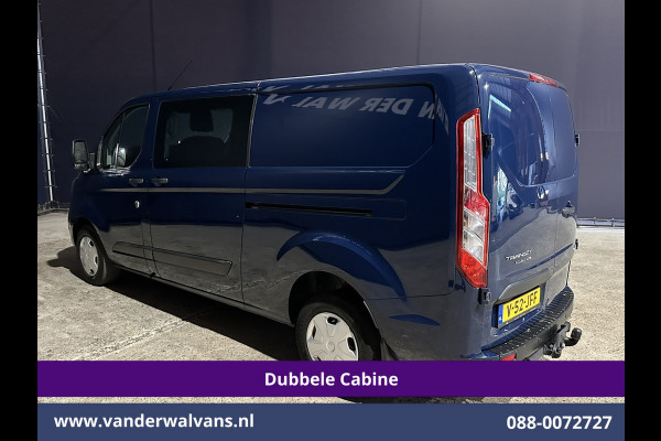 Ford Transit Custom 2.0 TDCI 131pk L2H1 Dubbele Cabine Euro6 Airco | 2x zijdeur | 5-Zits | Navigatie | 2800kg Trekhaak Apple Carplay, Android Auto, LED, Cruisecontrol, Parkeersensoren, Stoelverwarming