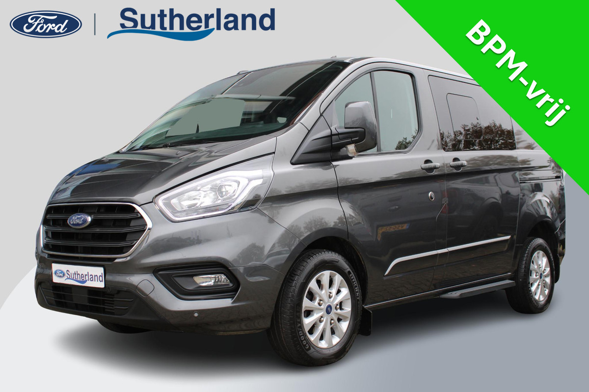 Ford Transit Custom 300 2.0 TDCI L1H1 Limited DC | 170pk Automaat | Dubbele cabine | Dubbele schuifdeur met ruit | Bijrijdersstoel | Stoelverwarming | Scherm | Camera | Achterklep Ford Transit Custom 300 2.0 TDCI L1H1 Limited DC | 170pk Automaat | Dubbele cabine | Dubbele schuifdeur met ruit | Bijrijdersstoel | Stoelverwarming | Scherm | Camera | Achterklep
