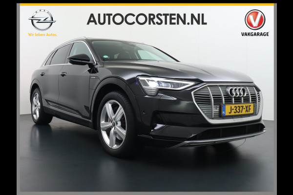 Audi e-tron 55 Quattro 95kWh 408PK Trekhaak Leder/Alcantara-Sportstoel Panoramadak Adap.Cruise Navi Ecc Stoelverwarming Business Edition Plus Luchtvering Memory Lmv Elek.Achterklep Privacy Glas Keyless 1e Eigenaar 1.800KG Trekgewicht Zeer compleet!