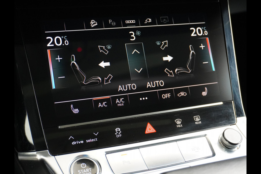 Audi e-tron 55 Quattro 95kWh 408PK Trekhaak Leder/Alcantara-Sportstoel Panoramadak Adap.Cruise Navi Ecc Stoelverwarming Business Edition Plus Luchtvering Memory Lmv Elek.Achterklep Privacy Glas Keyless 1e Eigenaar 1.800KG Trekgewicht Zeer compleet!