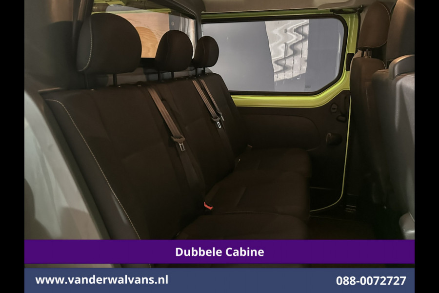 Renault Trafic 1.6 dCi L2H1 Dubbele Cabine Euro6 2x Zijdeur | Airco | 6-zits | Navigatie | Cruisecontrol Trekhaak, Bijrijdersbank, Parkeersensoren