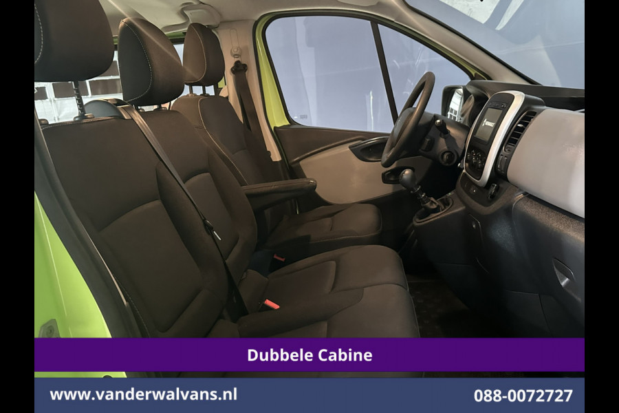 Renault Trafic 1.6 dCi L2H1 Dubbele Cabine Euro6 2x Zijdeur | Airco | 6-zits | Navigatie | Cruisecontrol Trekhaak, Bijrijdersbank, Parkeersensoren