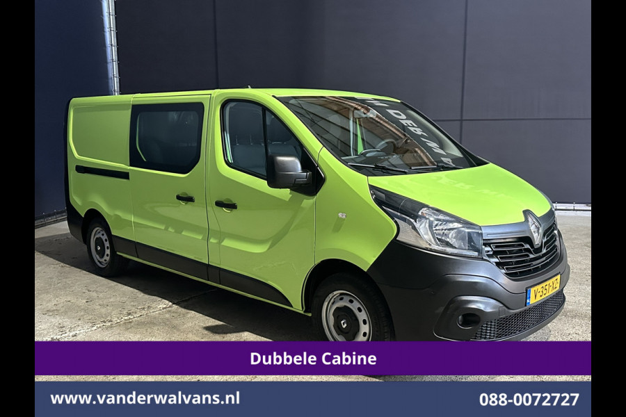 Renault Trafic 1.6 dCi L2H1 Dubbele Cabine Euro6 2x Zijdeur | Airco | 6-zits | Navigatie | Cruisecontrol Trekhaak, Bijrijdersbank, Parkeersensoren