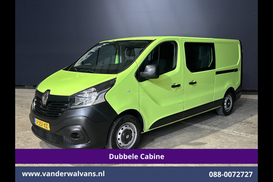 Renault Trafic 1.6 dCi L2H1 Dubbele Cabine Euro6 2x Zijdeur | Airco | 6-zits | Navigatie | Cruisecontrol Trekhaak, Bijrijdersbank, Parkeersensoren