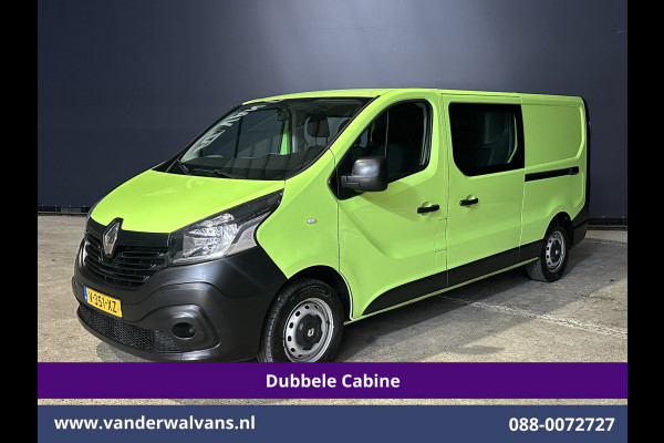 Renault Trafic 1.6 dCi L2H1 Dubbele Cabine Euro6 2x Zijdeur | Airco | 6-zits | Navigatie | Cruisecontrol Trekhaak, Bijrijdersbank, Parkeersensoren