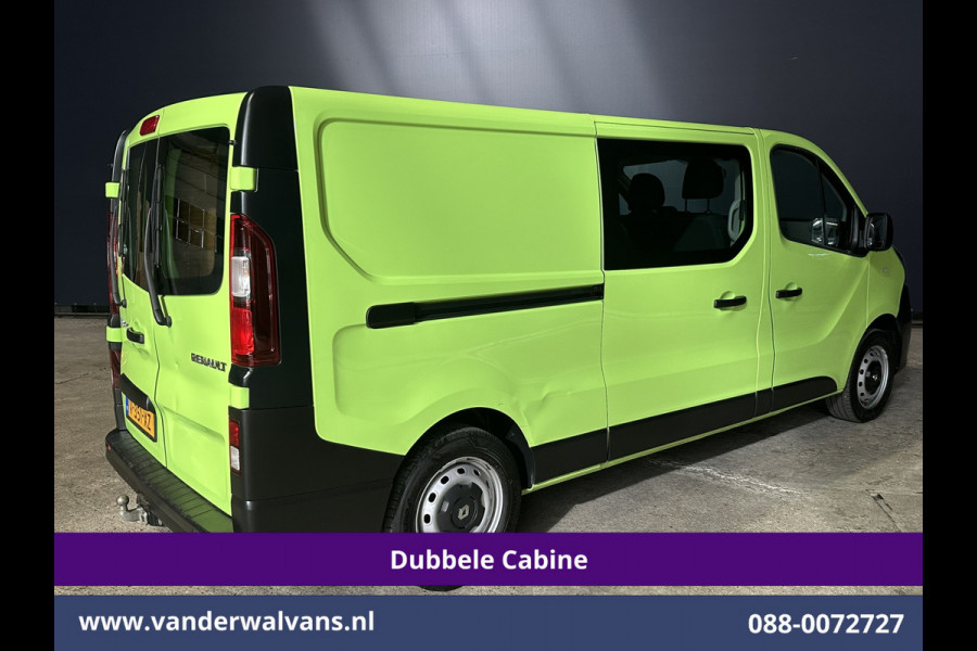 Renault Trafic 1.6 dCi L2H1 Dubbele Cabine Euro6 2x Zijdeur | Airco | 6-zits | Navigatie | Cruisecontrol Trekhaak, Bijrijdersbank, Parkeersensoren