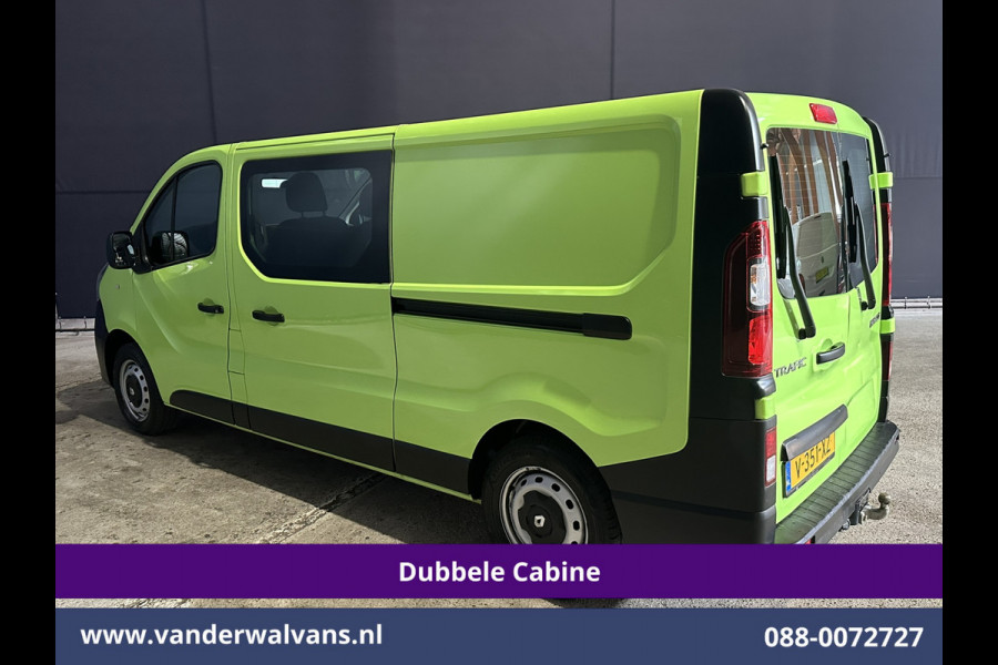 Renault Trafic 1.6 dCi L2H1 Dubbele Cabine Euro6 2x Zijdeur | Airco | 6-zits | Navigatie | Cruisecontrol Trekhaak, Bijrijdersbank, Parkeersensoren
