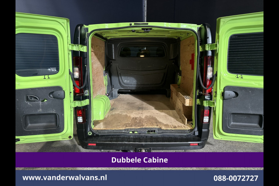 Renault Trafic 1.6 dCi L2H1 Dubbele Cabine Euro6 2x Zijdeur | Airco | 6-zits | Navigatie | Cruisecontrol Trekhaak, Bijrijdersbank, Parkeersensoren