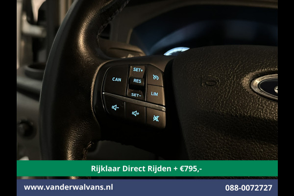 Ford Transit 2.0 TDCI 130pk L3H2 Dubbele cabine Euro6 *Rijklaar Direct Rijden* Airco | 6-Zits | 2500kg Trekhaak | LED | Cruisecontrol Parkeersensoren, verwarmde voorruit