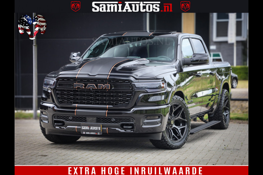 Dodge Ram 1500 Limited SPORT H.O 540HP 706Nm | Massage + Full Option | De Meest Luxe en Volle Pick-Up in zijn Klasse | Comfortabele Dubbele Cabine met Royale 5 Zitplaatsen | BPM vrij | Nu Leverbaar uit Voorraad | Voorraad Nr 2355 - 5149