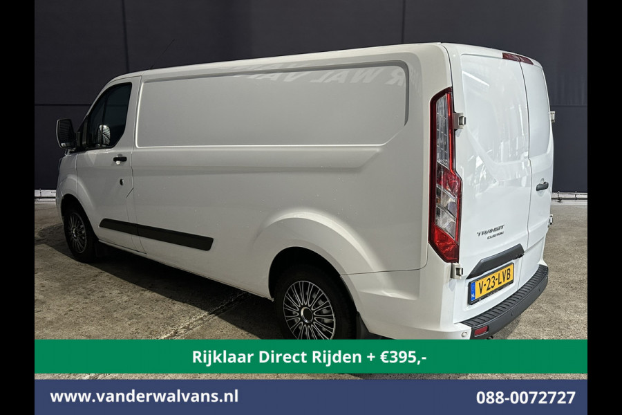 Ford Transit Custom 2.0 TDCI L2H1 Euro6 *Rijklaar Direct Rijden* Airco | Navigatie | Apple Carplay | Cruisecontrol | Stoelverwarming LED, parkeersensoren, android auto, verwarmde voorruit, bijrijdersbank