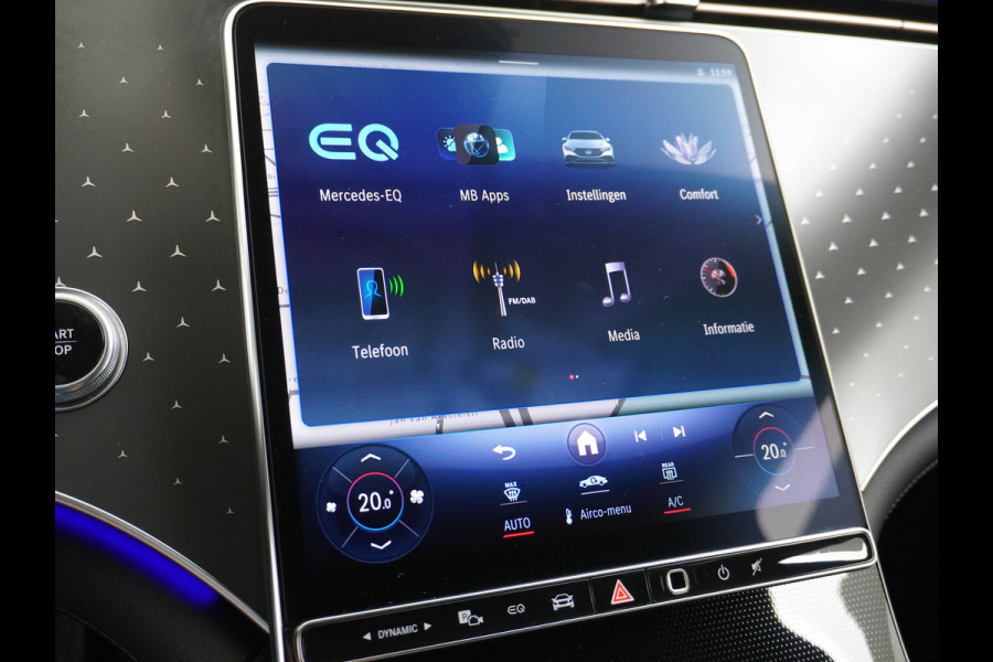 Mercedes-Benz EQE 350+ 91kWh Launch Edition Luxury Line Burmester® 3D Surround Sound Trekhaak Adap.Cruise Leder Memory Navi Ecc Camera Apple Carpl MBUX Premium Stoelverwarming Elek. Achterklep DAB+ Keyless 1e Eigenaar Origineel Nederlandse Auto 84.000 nieuwprijs Goedkoopste v Europa !