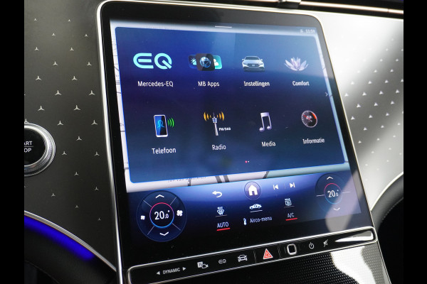 Mercedes-Benz EQE 350+ 91kWh Launch Edition Luxury Line Burmester® 3D Surround Sound Trekhaak Adap.Cruise Leder Memory Navi Ecc Camera Apple Carpl MBUX Premium Stoelverwarming Elek. Achterklep DAB+ Keyless 1e Eigenaar Origineel Nederlandse Auto 84.000 nieuwprijs Goedkoopste v Europa !