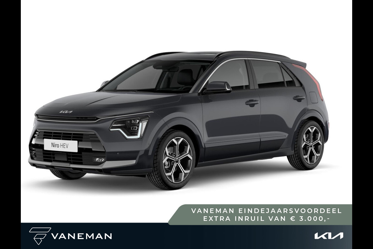 Kia Niro 1.6 GDi Hybrid DynamicLine | Cruise control adaptief met Stop&Go en stuurhulp | Navigatiesysteem full map Kia Niro 1.6 GDi Hybrid DynamicLine | Cruise control adaptief met Stop&Go en stuurhulp | Navigatiesysteem full map