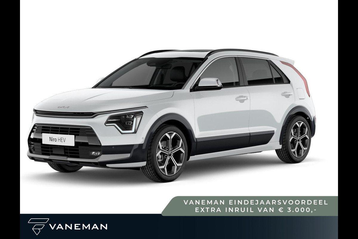 Kia Niro 1.6 GDi Hybrid DynamicPlusLine | Head-up display | Schuif-/kanteldak Kia Niro 1.6 GDi Hybrid DynamicPlusLine | Head-up display | Schuif-/kanteldak