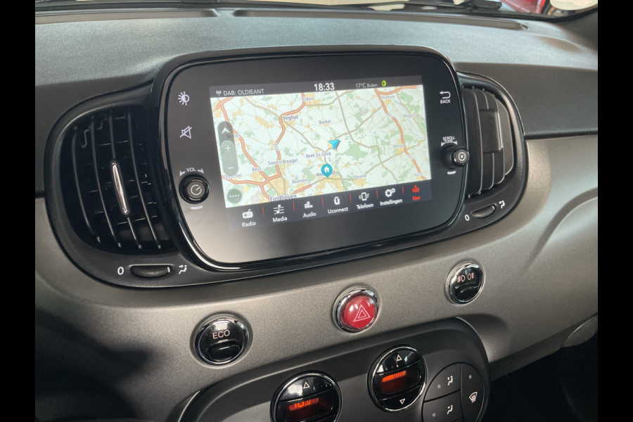 Fiat 500C 0.9 TwinAir Turbo Sport Airco - Cruise control - parkeersensoren achter - navigatiesysteem - Licht metalen velgen 16 inch - Mistlampen voor - Stuur mulftifunctioneel - sportstuur