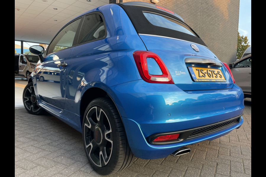 Fiat 500C 0.9 TwinAir Turbo Sport Airco - Cruise control - parkeersensoren achter - navigatiesysteem - Licht metalen velgen 16 inch - Mistlampen voor - Stuur mulftifunctioneel - sportstuur
