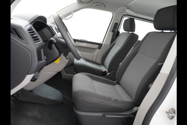 Volkswagen Transporter 2.0TDI DUBBELE CABINE L2H1 Apple Carplay Android Auto Trekhaak Airco Comfortline Betonplex Vloer Lat om Lat betimmering Euro 6 Schuifdeur Origineel Nederlandse Auto