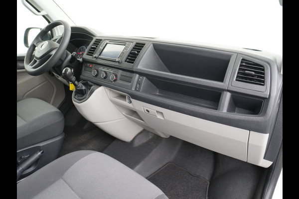 Volkswagen Transporter 2.0TDI DUBBELE CABINE L2H1 Apple Carplay Android Auto Trekhaak Airco Comfortline Betonplex Vloer Lat om Lat betimmering Euro 6 Schuifdeur Origineel Nederlandse Auto