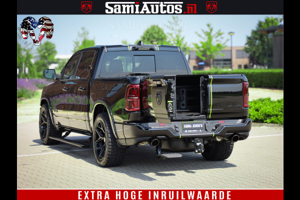 Dodge Ram 1500 Limited Night High Output 540HP 706Nm | Massage + Full Option | De Meest Luxe en Volle Pick-Up in zijn Klasse | Comfortabele Dubbele Cabine met Royale 5 Zitplaatsen | BPM vrij | Nu Leverbaar uit Voorraad | Voorraad Nr 2300 - 7689