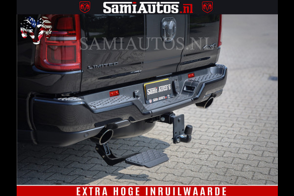 Dodge Ram 1500 Limited Night High Output 540HP 706Nm | Massage + Full Option | De Meest Luxe en Volle Pick-Up in zijn Klasse | Comfortabele Dubbele Cabine met Royale 5 Zitplaatsen | BPM vrij | Nu Leverbaar uit Voorraad | Voorraad Nr 2331 - 5133