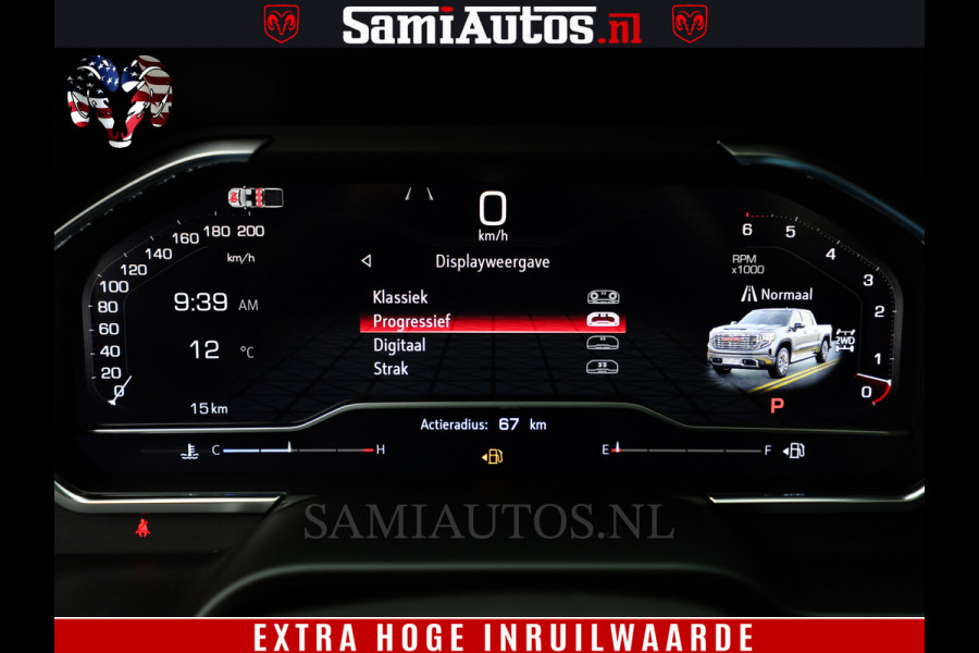 GMC Sierra DENALI 6.2 V8 426PK Full Option | De Meest Luxe Pick-Up in zijn Klasse | Comfortabele Dubbele Cabine met Royale 5 Zitplaatsen | BPM vrij | Nu Leverbaar uit Voorraad | Voorraad Nr 433794