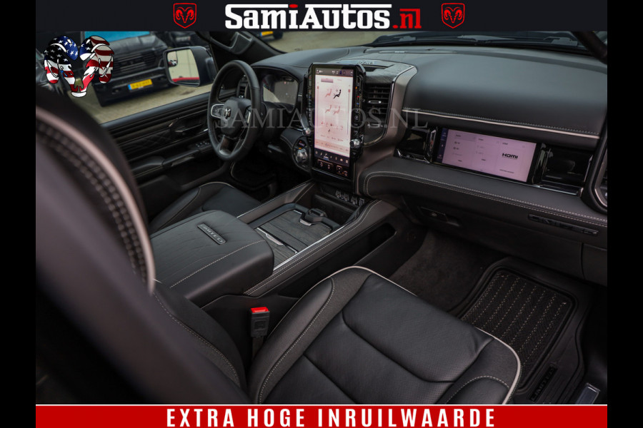 Dodge Ram 1500 Limited Night High Output 540HP 706Nm | Massage + Full Option | De Meest Luxe en Volle Pick-Up in zijn Klasse | Comfortabele Dubbele Cabine met Royale 5 Zitplaatsen | BPM vrij | Nu Leverbaar uit Voorraad | Voorraad Nr 2357 - 5182
