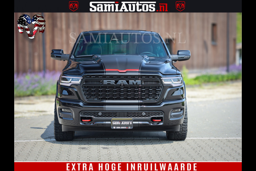 Dodge Ram 1500 Limited Night High Output 540HP 706Nm | Massage + Full Option | De Meest Luxe en Volle Pick-Up in zijn Klasse | Comfortabele Dubbele Cabine met Royale 5 Zitplaatsen | BPM vrij | Nu Leverbaar uit Voorraad | Voorraad Nr 2357 - 5182