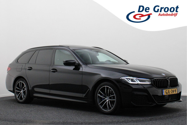 BMW 5 Serie Touring 530e xDrive High Executive M-Sport Leer, Laser, ACC, 360° Camera, H&K, Panoramadak, Head-up, Trekhaak, 18''