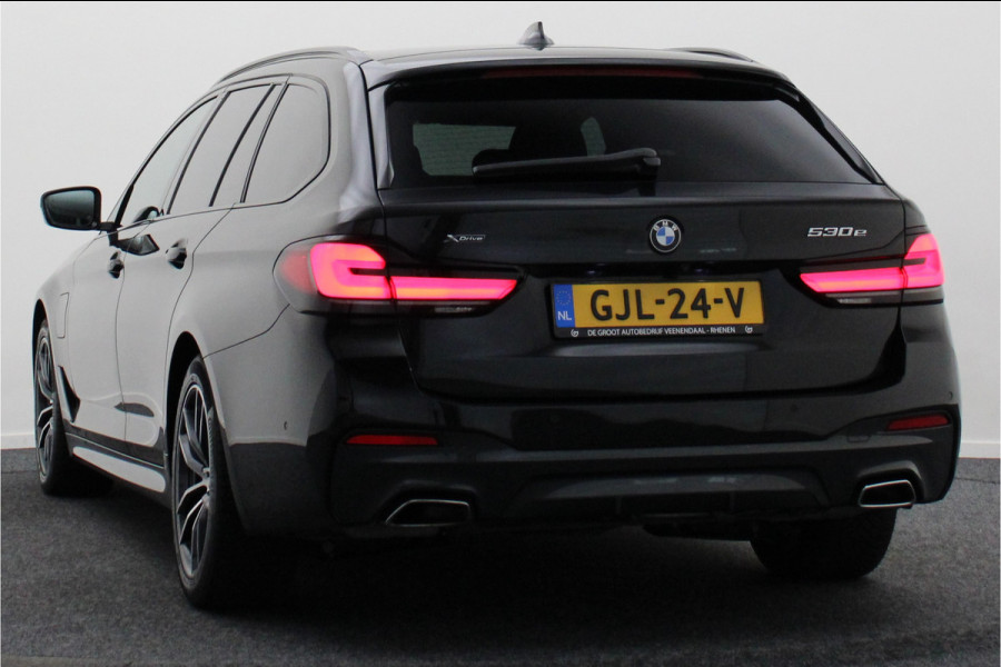 BMW 5 Serie Touring 530e xDrive High Executive M-Sport Leer, Laser, ACC, 360° Camera, H&K, Panoramadak, Head-up, Trekhaak, 18''