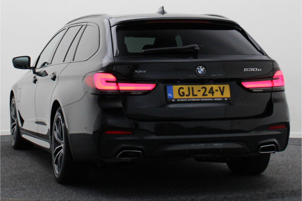 BMW 5 Serie Touring 530e xDrive High Executive M-Sport Leer, Laser, ACC, 360° Camera, H&K, Panoramadak, Head-up, Trekhaak, 18''
