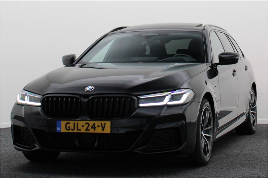 BMW 5 Serie Touring 530e xDrive High Executive M-Sport Leer, Laser, ACC, 360° Camera, H&K, Panoramadak, Head-up, Trekhaak, 18''