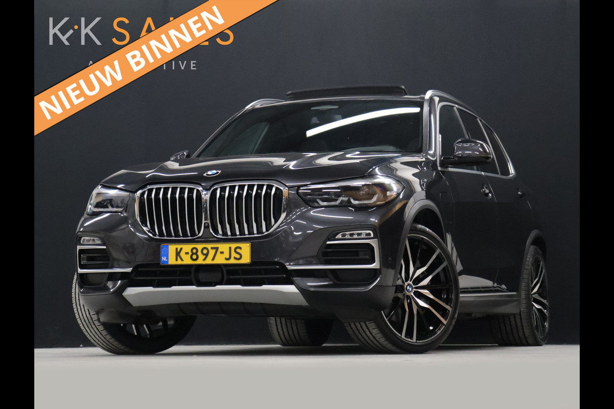 BMW X5 xDrive45e M Sport [SCHUIFKANTELDAK, HARMAN/KARDON, TREKHAAK INKLAPBAAR, APPLE CARPLAY, ANDROID, MEMORY SEATS, 360 CAMERA, HEAD-UP, ADAPTIVE CRUISE, STUURVERWARMING, VOL LEDER, STOELVERWARMING, CLIMATE, N