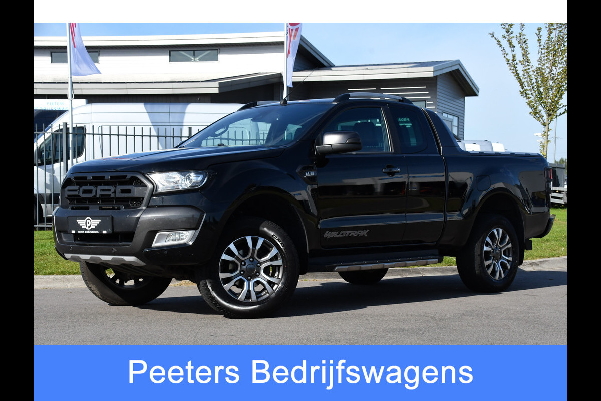 Ford Ranger 3.2 TDCi Wildtrak Supercab Camera, Adaptieve Cruise, 3500kg Trekhaak, Carplay, Automaat, 4x4, Multimedia, Uniek!