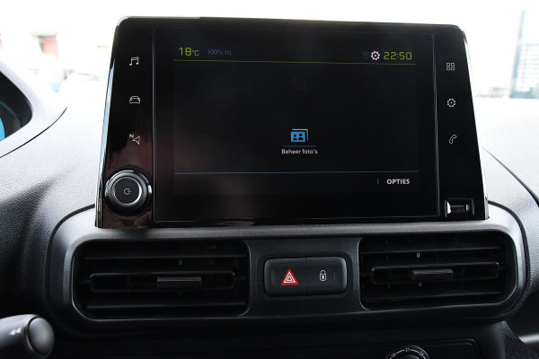 Peugeot e-Partner 136 L1 50 kWh Black Edition Camera, Cruise, Carplay, Stoelverwarming, 136pk, Multimedia, BOM VOL!