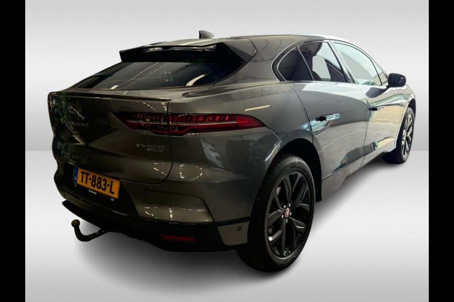 Jaguar I-PACE EV400 HSE 90 kWh / SOH 94,3% / Trekhaak / Panoramadak / 360Camera / Head-up / Luchtvering / Meridian / Keyless / 20'' / Leder / Navigatie / Stoelverwarming